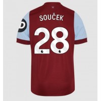 West Ham United Tomas Soucek #28 Domáci futbalový dres 2023-24 Krátky Rukáv